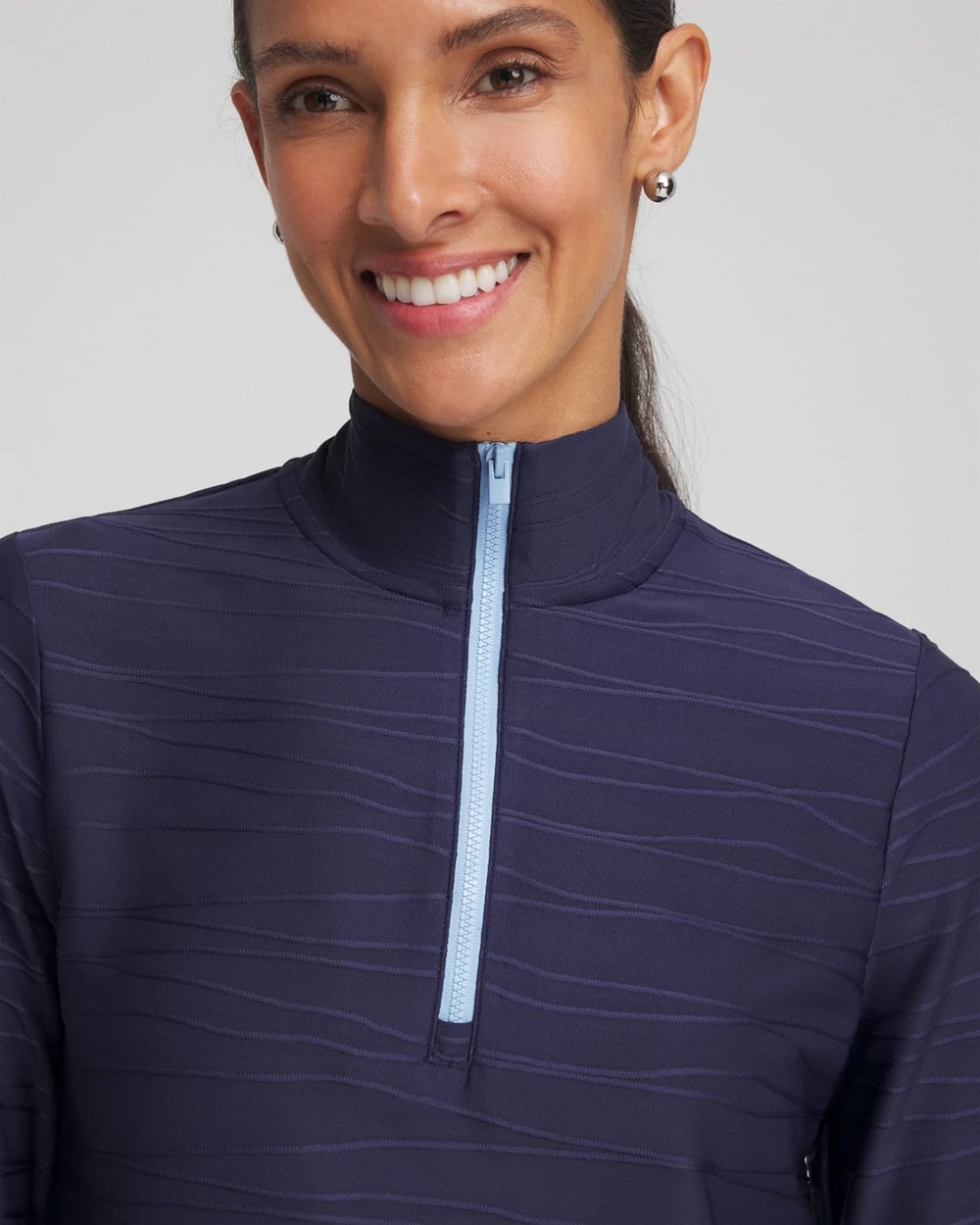 Chico's Clothing Zenergy® UPF Wave Half Zip