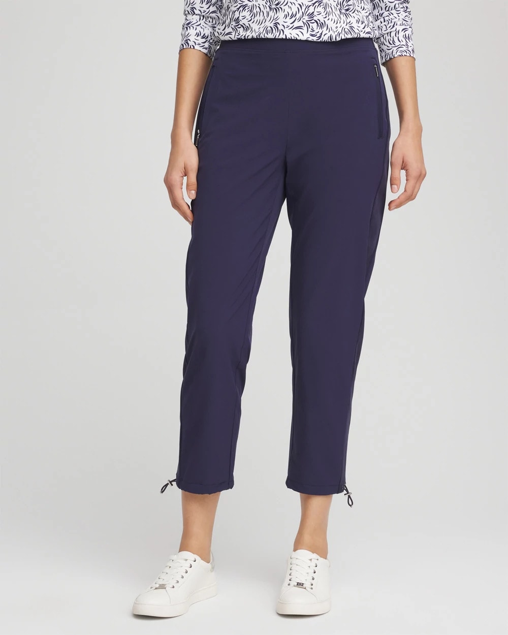 Chico's Clothing Zenergy® UPF Rib Mix Cropped Pants