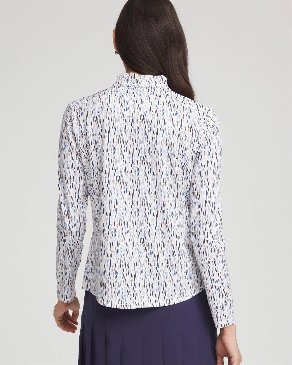 Chico's Clothing Zenergy® UPF Rice Ruffle Top