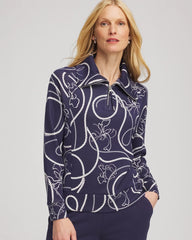 Chico's Clothing Zenergy® Soft Melody Half-Zip Top