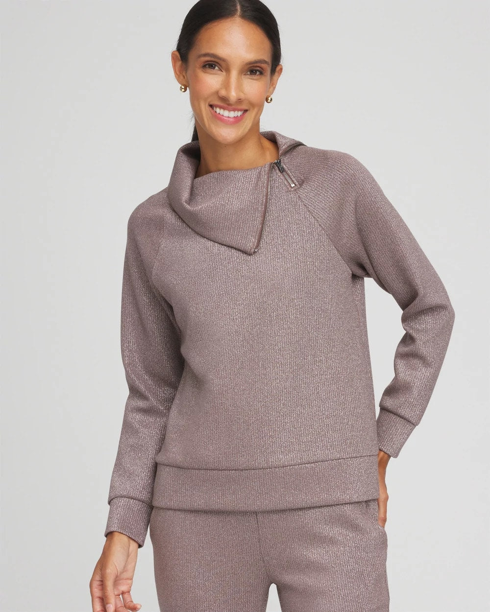 Chico's Clothing Zenergy® Sparkle Popover Top