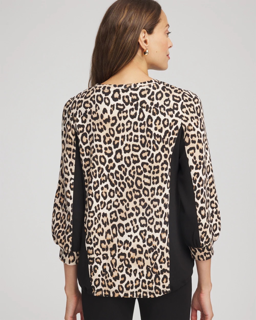 Chico's Clothing Zenergy® Animal-Print Bungee Top