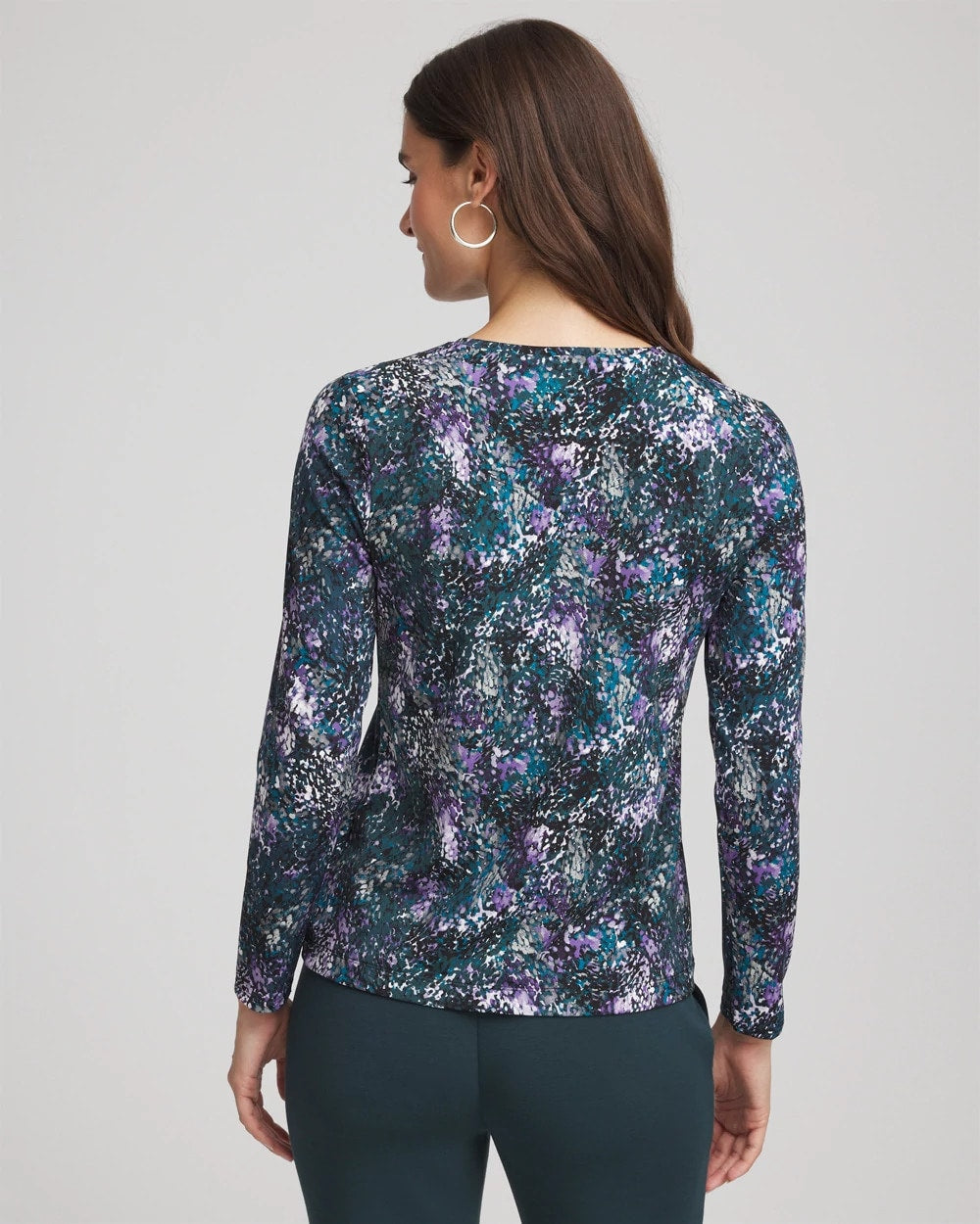 Chico's Clothing Zenergy® Soft Brushed Scattered Top