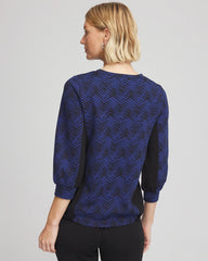 Chico's Clothing Zenergy® Jacquard Bungee Top