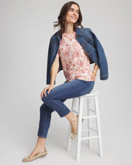 Chico's Clothing Elbow Sleeve Tee