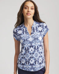 Chico's Clothing Zenergy® UPF Printed Polo Top