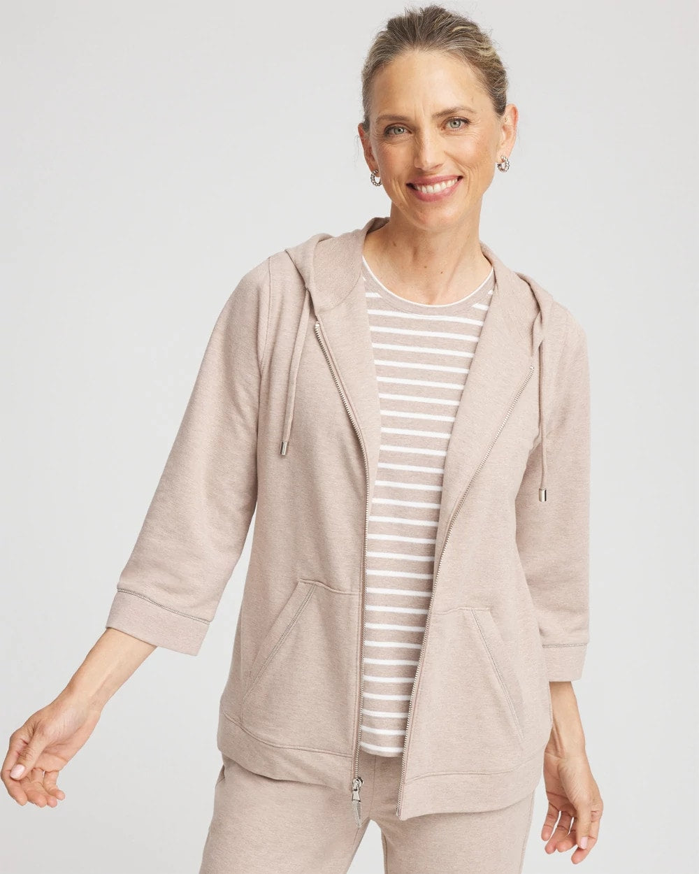 Chico's Clothing Zenergy® French Terry Full-Zip Jacket