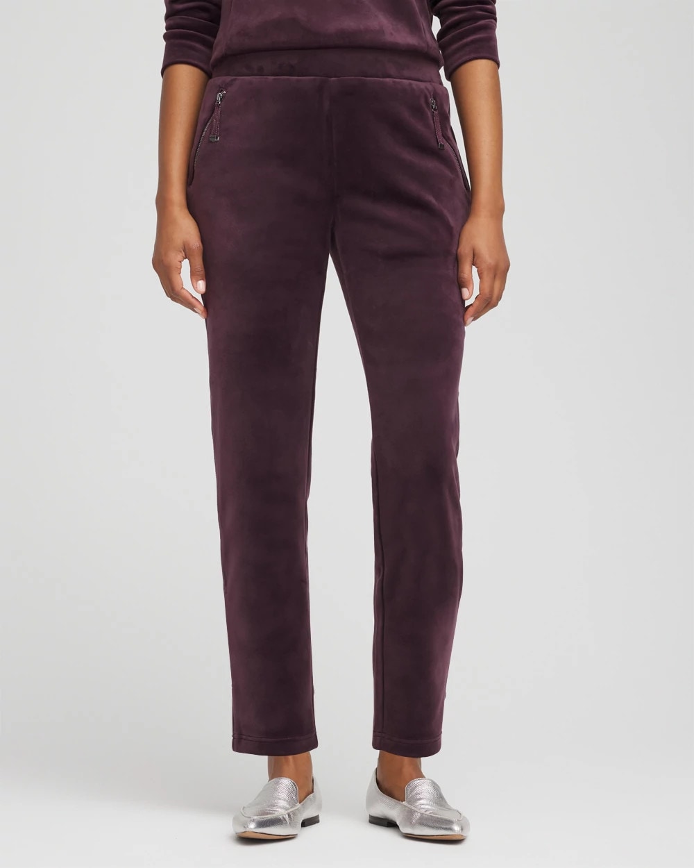 Chico's Clothing Zenergy® Velour Tapered Ankle Pants