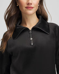 Chico's Clothing Zenergy® Velour Pullover