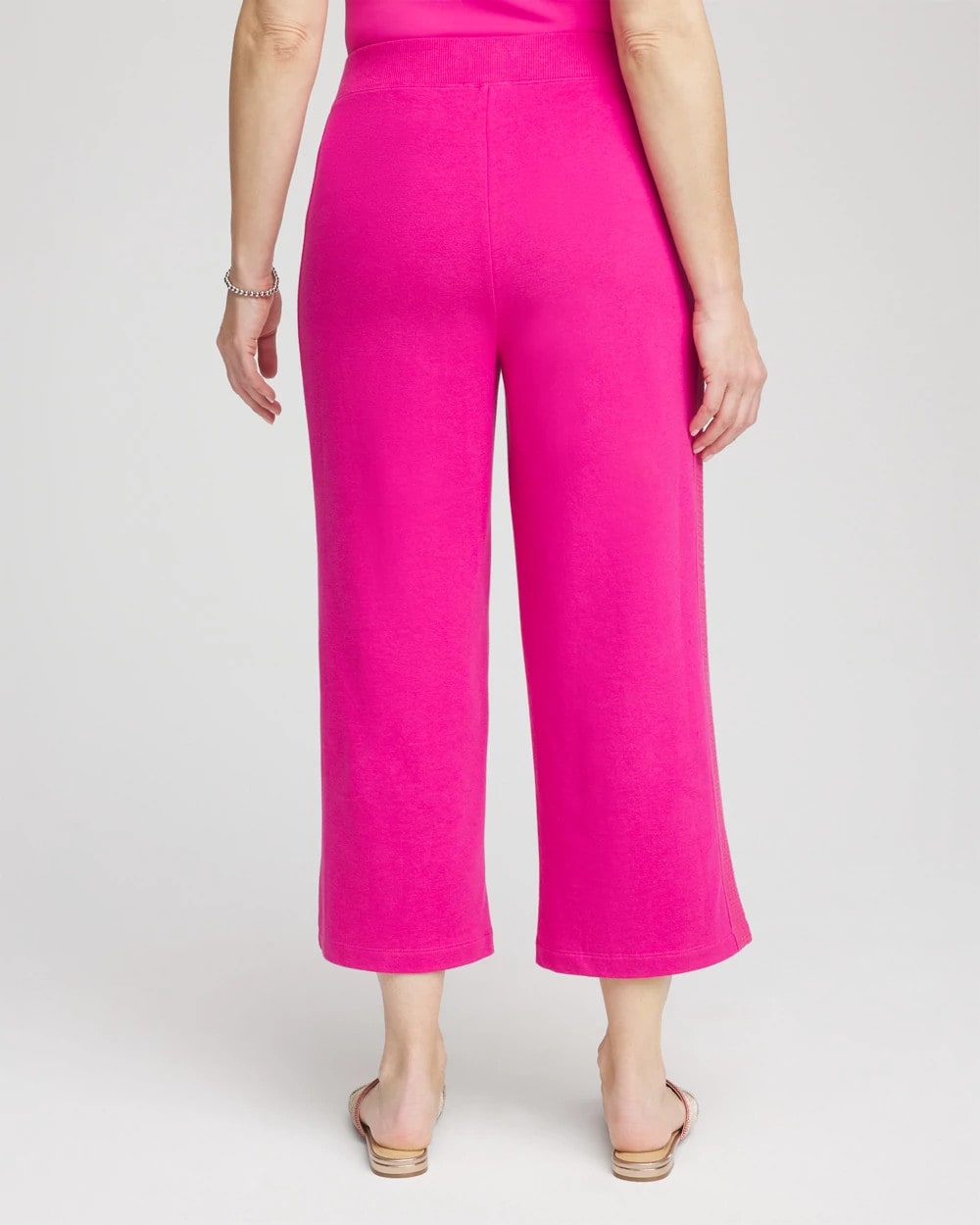 Chico's Clothing Zenergy® French Terry Gauze-Inset Cropped Pants
