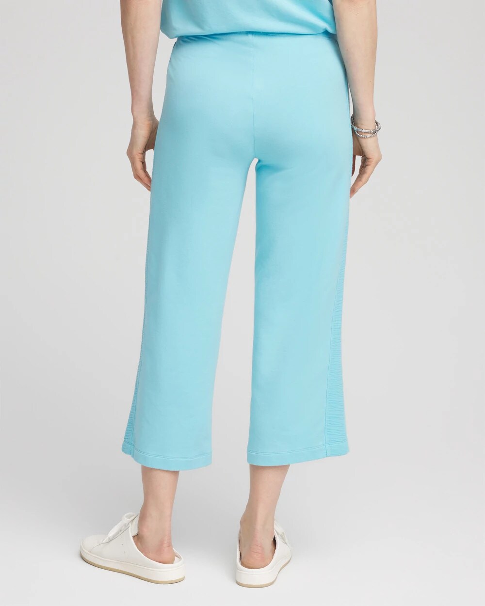 Chico's Clothing Zenergy® French Terry Gauze-Inset Cropped Pants