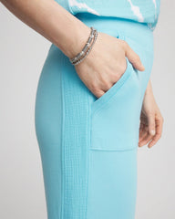 Chico's Clothing Zenergy® French Terry Gauze-Inset Cropped Pants