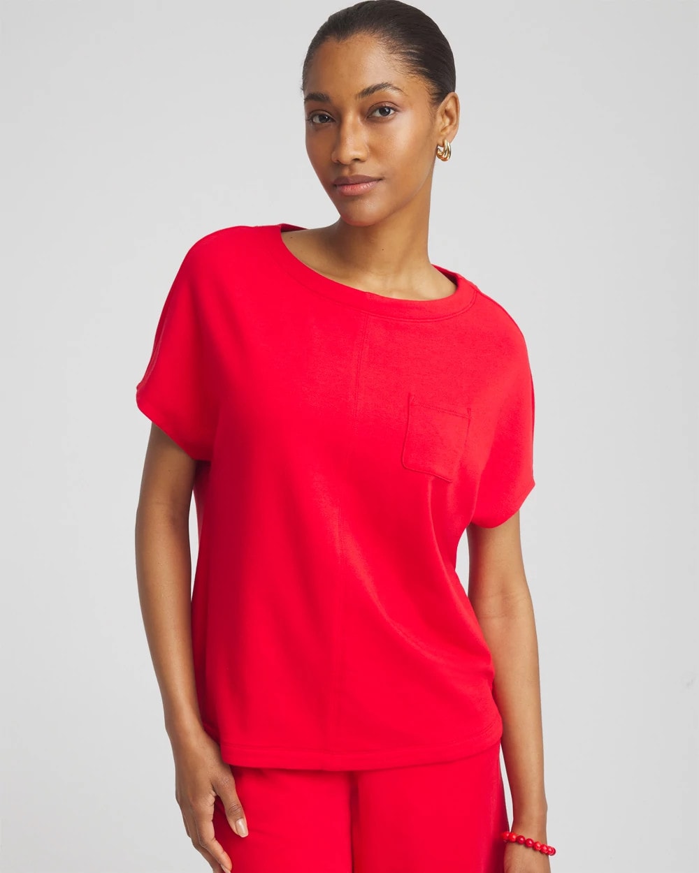 Chico's Clothing Zenergy® French Terry Pocket Shirt