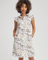 Chico's Clothing Zenergy® UPF Knit Floral Polo Dress
