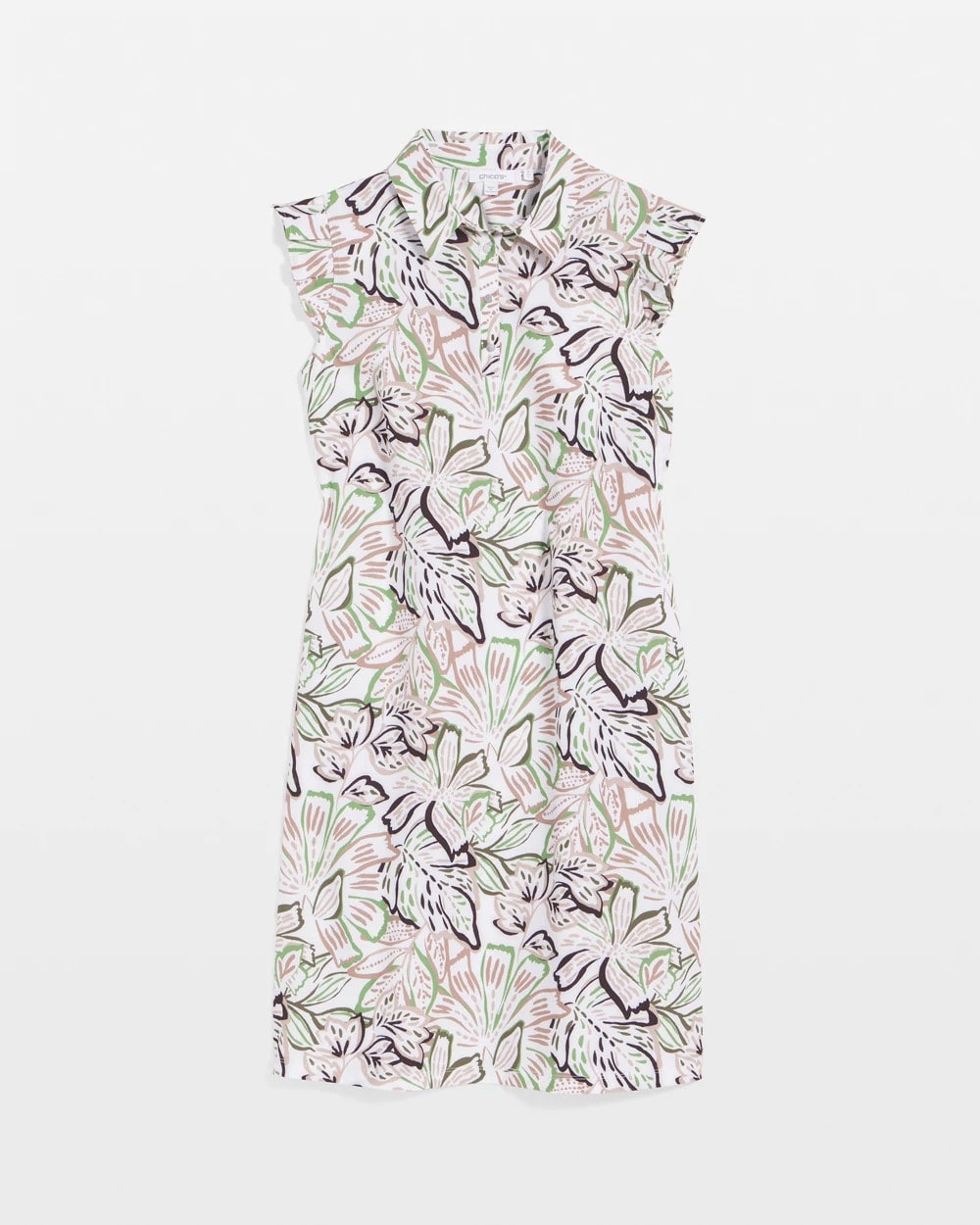 Chico's Clothing Zenergy® UPF Knit Floral Polo Dress