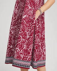 Chico's Clothing Zenergy® UPF Printed Midi Sports Dress