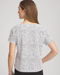 Chico's Clothing Zenergy® UPF Geo-Print Dolman Top