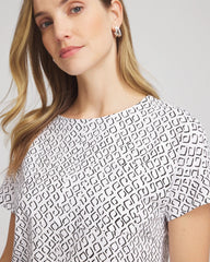 Chico's Clothing Zenergy® UPF Geo-Print Dolman Top