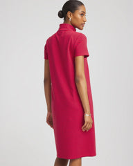 Chico's Clothing Zenergy® UPF Knit Stripe Half-Zip Dress