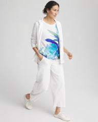 Chico's Clothing Zenergy® Floral Scoop Neck Tee