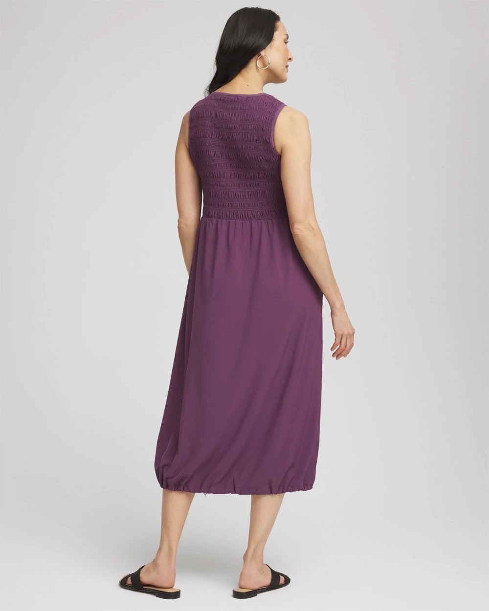 Chico's Clothing Zenergy® UPF Smocked Midi Dress