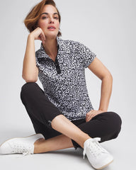 Chico's Clothing Zenergy® UPF Mockneck Short-Sleeve Top