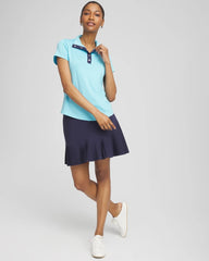 Chico's Clothing Zenergy® UPF Mockneck Short-Sleeve Top