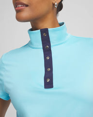 Chico's Clothing Zenergy® UPF Mockneck Short-Sleeve Top