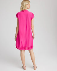 Chico's Clothing Zenergy® UPF Mesh-Trim Bungee Dress