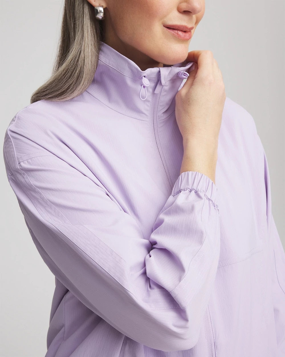 Chico's Clothing Zenergy® UPF Striped Jacket