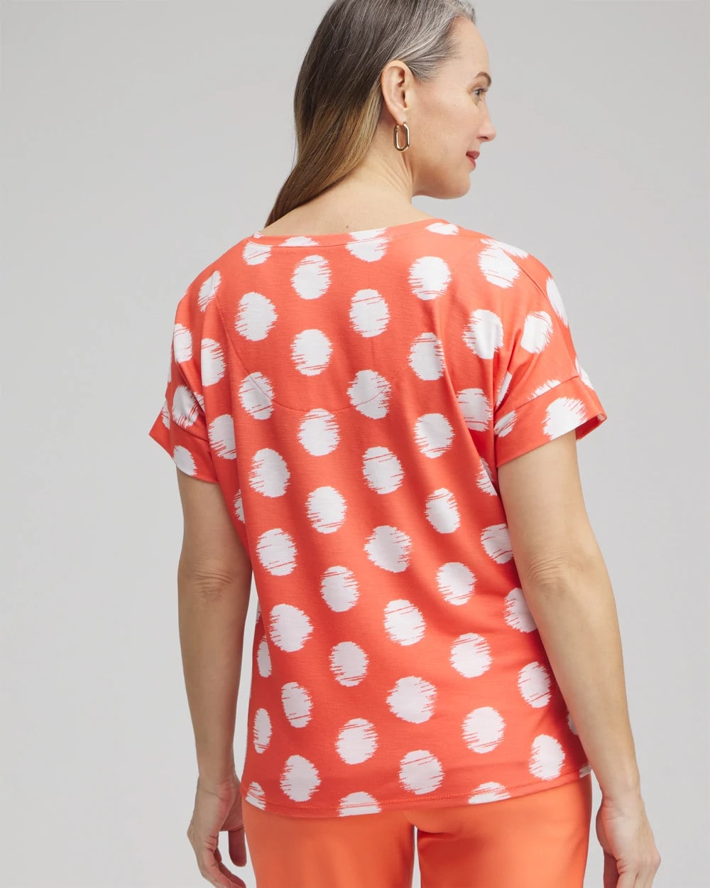 Chico's Clothing Zenergy® Dots Drop Shoulder Tee