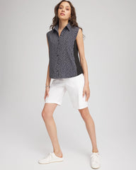 Chico's Clothing Zenergy® UPF Geo-Print Shirt
