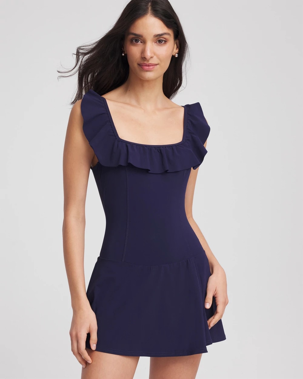 Chico's Clothing Gottex Tutti Frutti Square Neck Swim Dress