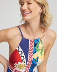 Chico's Clothing Gottex Positano High-Neck One-Piece Swimsuit