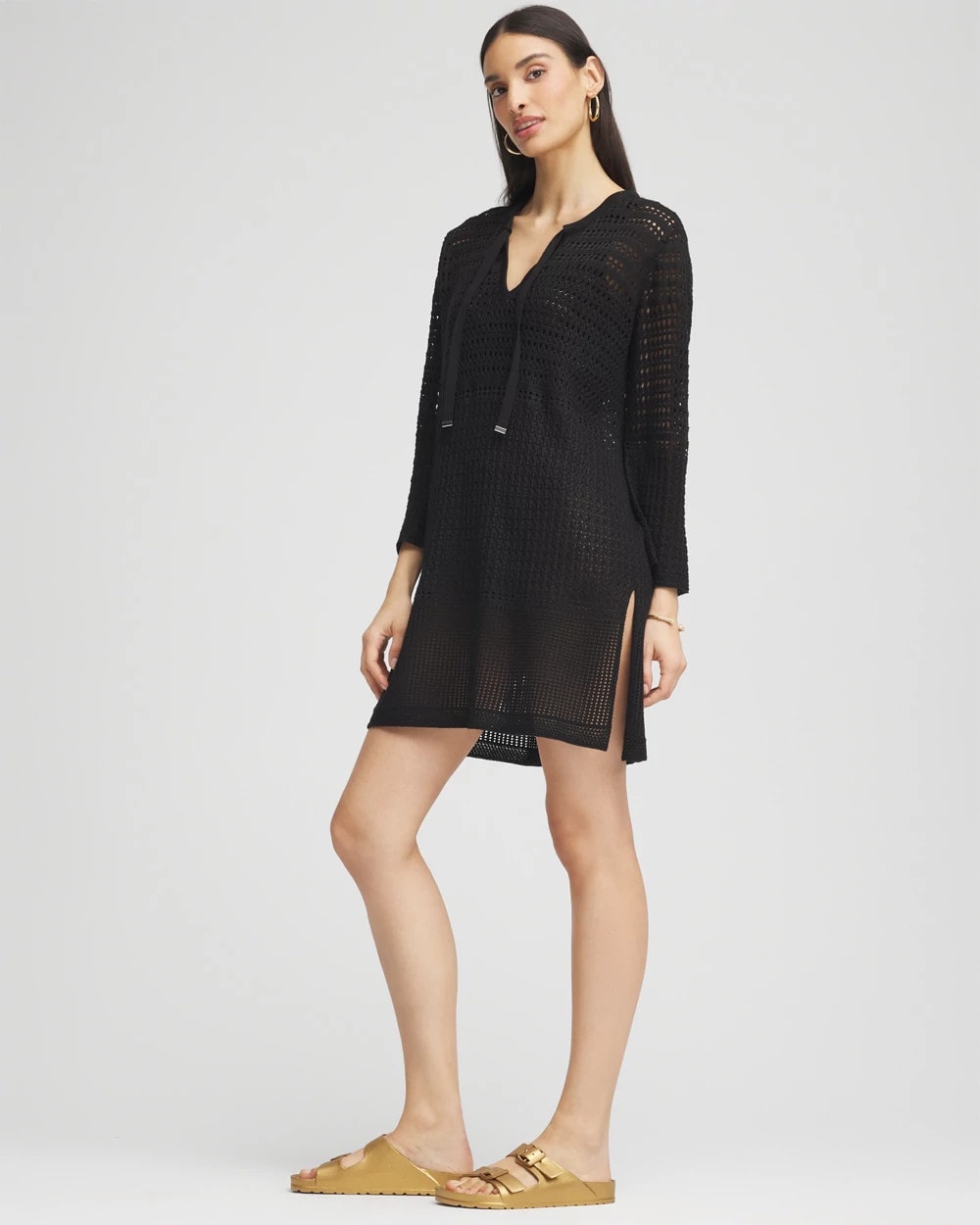 Chico's Clothing Chico's Tie-Front Beach Swimsuit Cover-Up