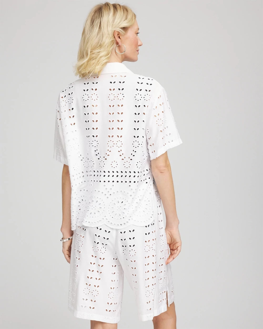 Chico's Clothing Swimsuit Cover-Up Short and Shirt Set