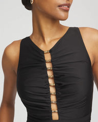 Chico's Clothing Miraclesuit® Razzle Dazzle Swizzle One Piece Swimsuit
