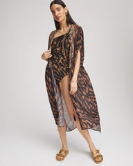Chico's Clothing Miraclesuit® Raya De Safari Kimono Cover-Up