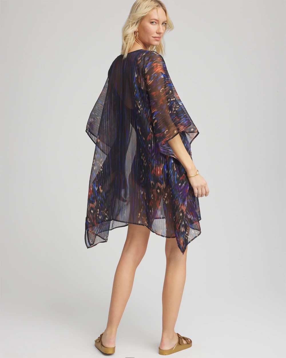 Chico's Clothing Miraclesuit® Tapiz Caftan Cover-Up