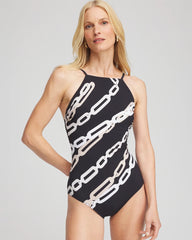 Chico's Clothing Gottex High Neck Halter Top Swimsuit