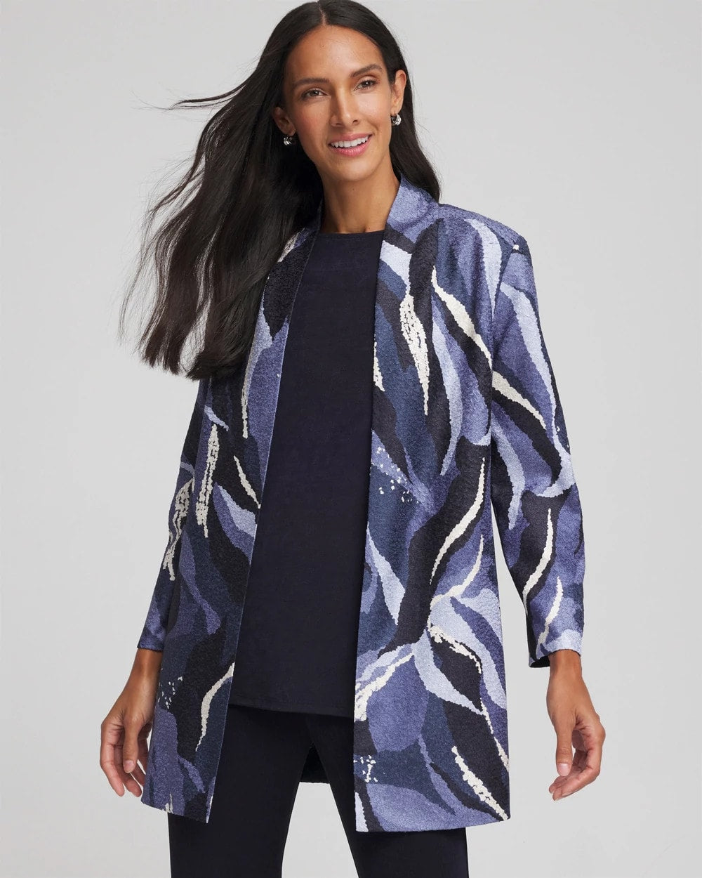 Chico's Collections Travelers™ Wave Reversible Crushed Jacket