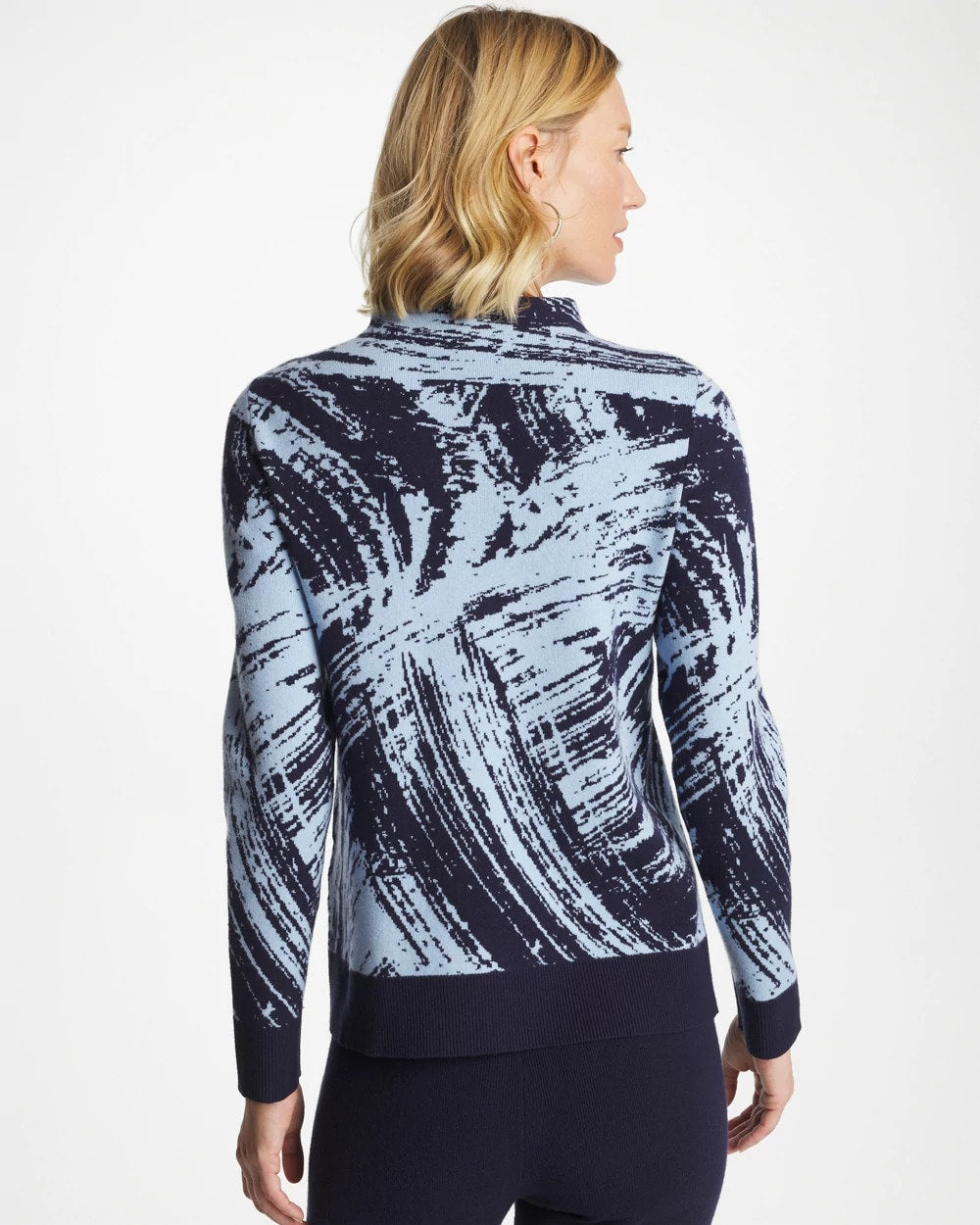 Chico's Clothing Zenergy® Luxe Sketch Funnelneck Top