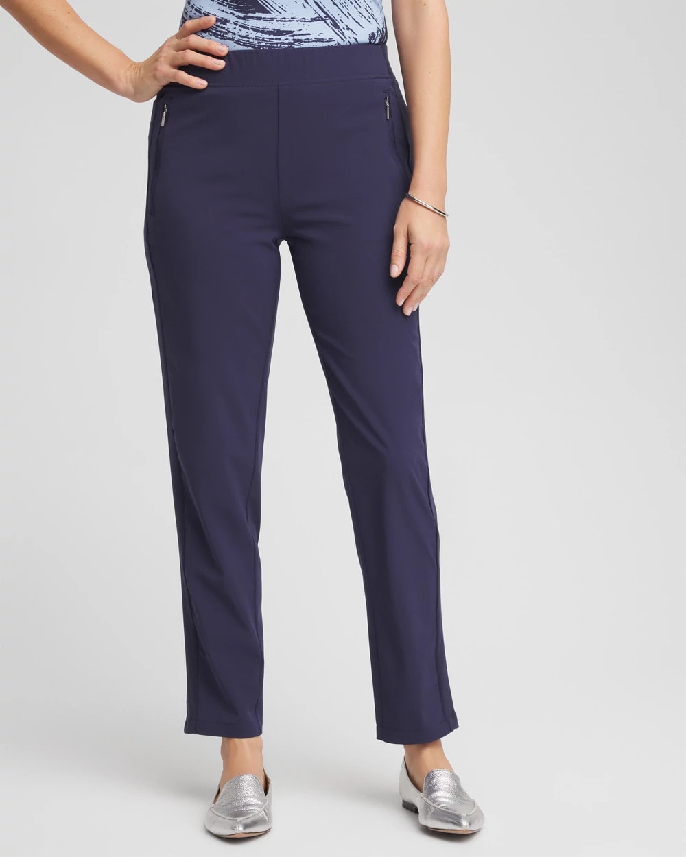 Chico's Clothing Zenergy® UPF Rib Mix Ankle Pants
