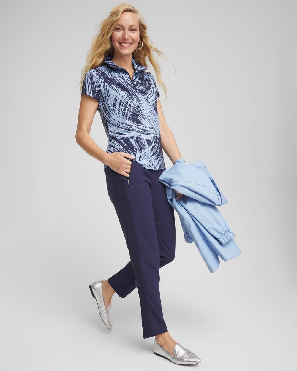 Chico's Clothing Zenergy® UPF Rib Mix Ankle Pants