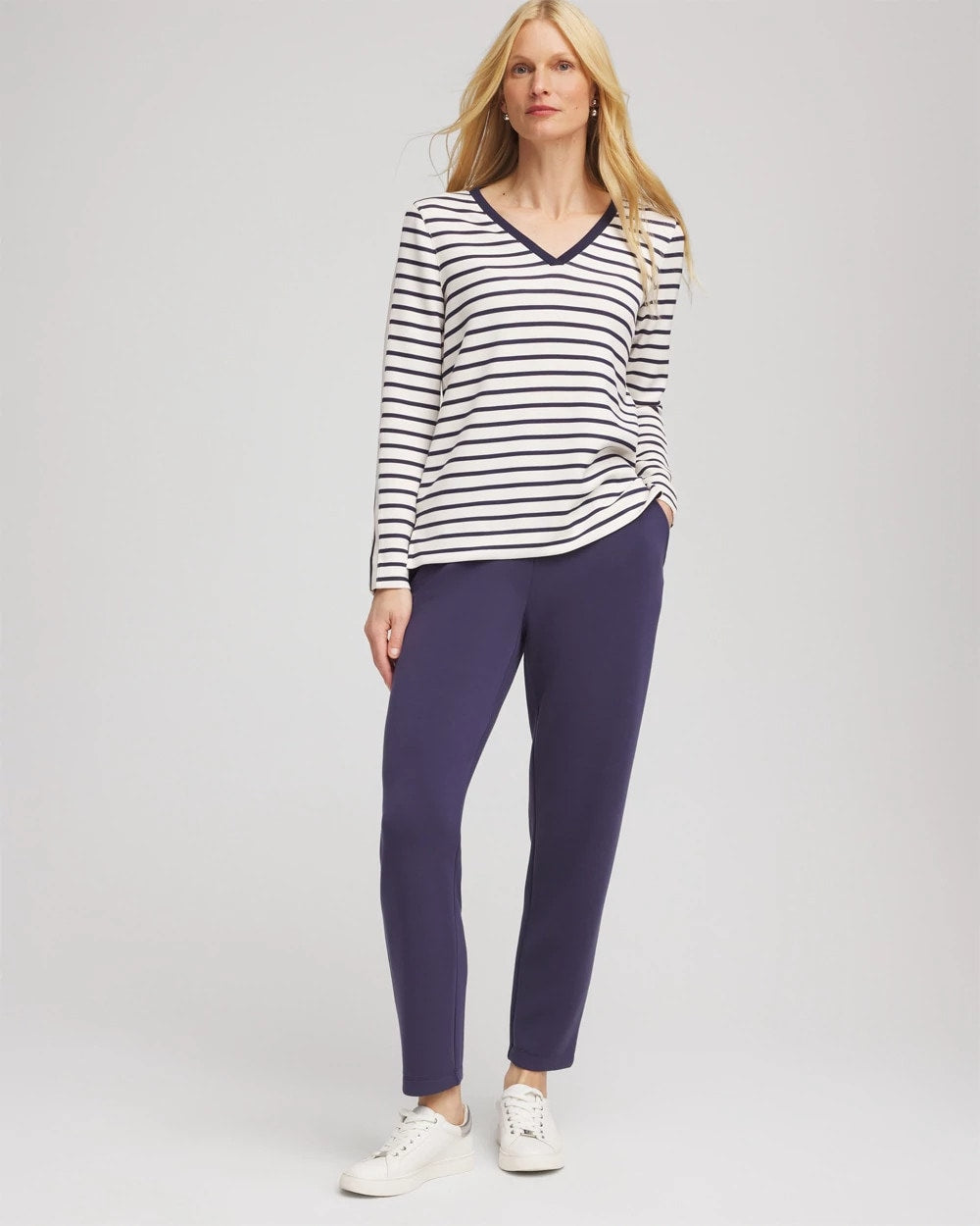 Chico's Clothing Zenergy® Soft Striped Top