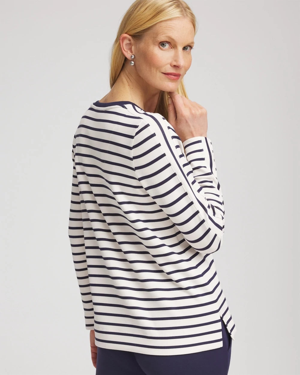 Chico's Clothing Zenergy® Soft Striped Top