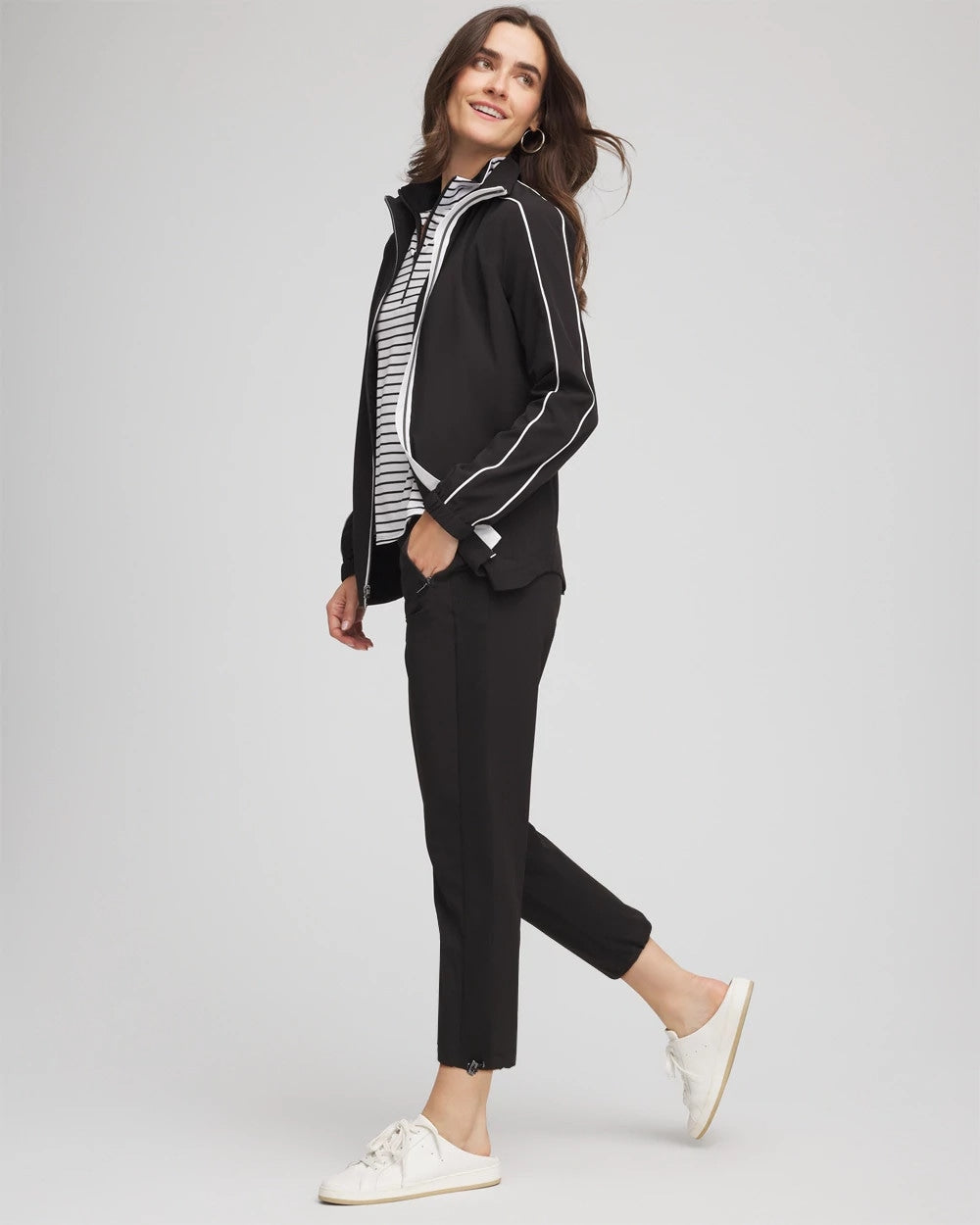 Chico's Clothing Zenergy® UPF Rib Mix Cropped Pants