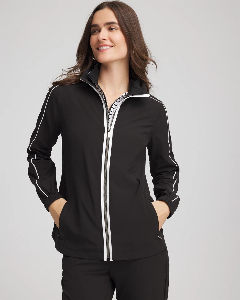 Chico's Clothing Zenergy® UPF Contrast Jacket