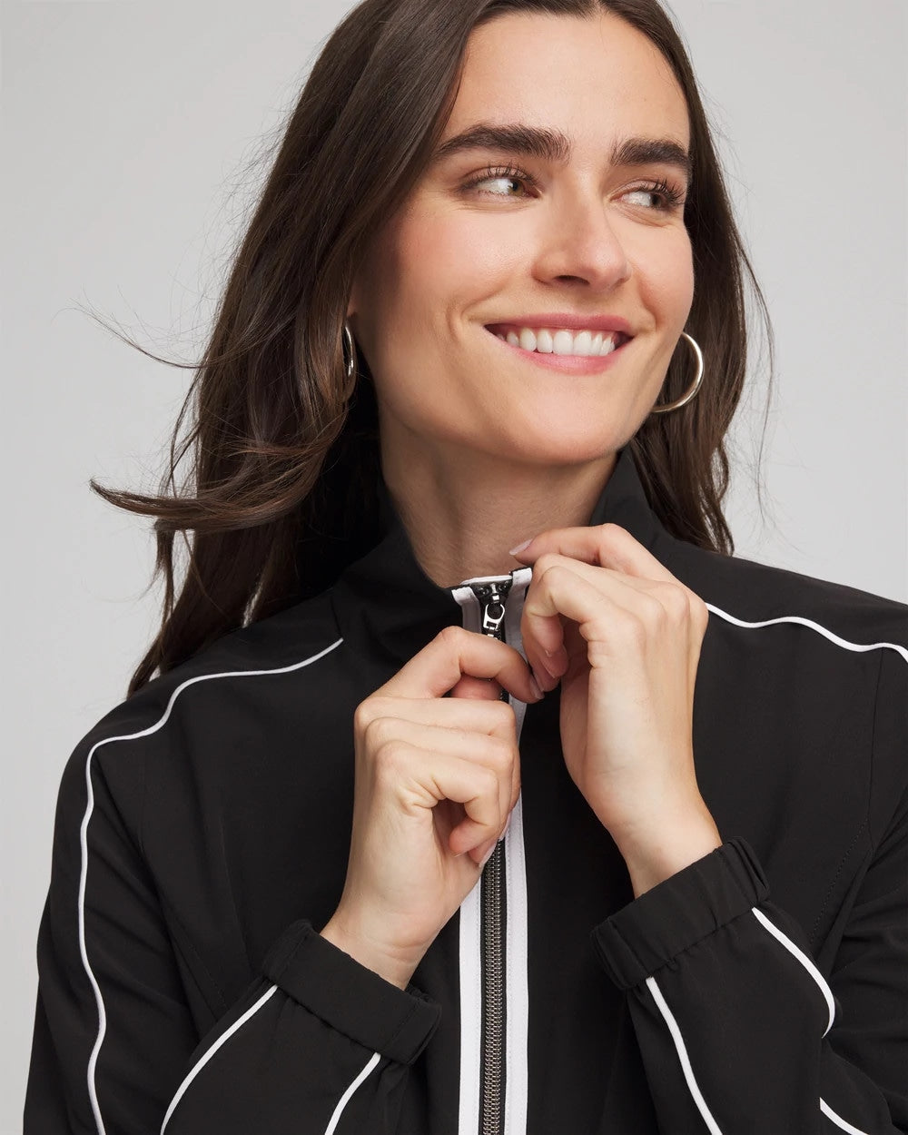 Chico's Clothing Zenergy® UPF Contrast Jacket