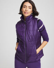 Chico's Clothing Zenergy® Reversible Velvet Puffer Vest